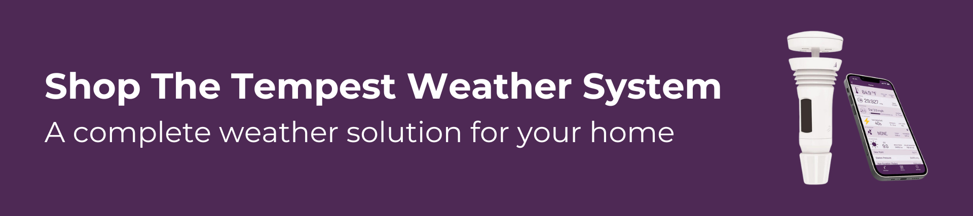 Shop the Tempest Weather System Banner