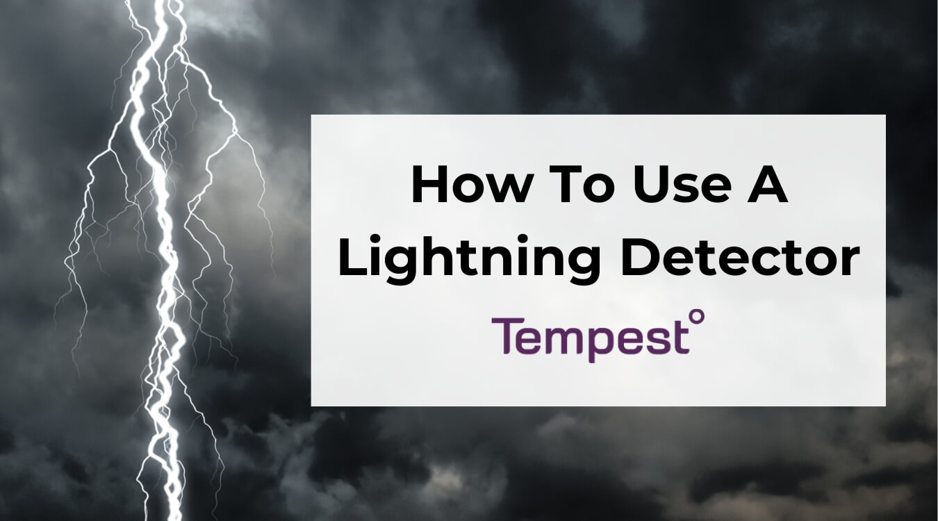 a lightning bolt being detected by a lightning detector