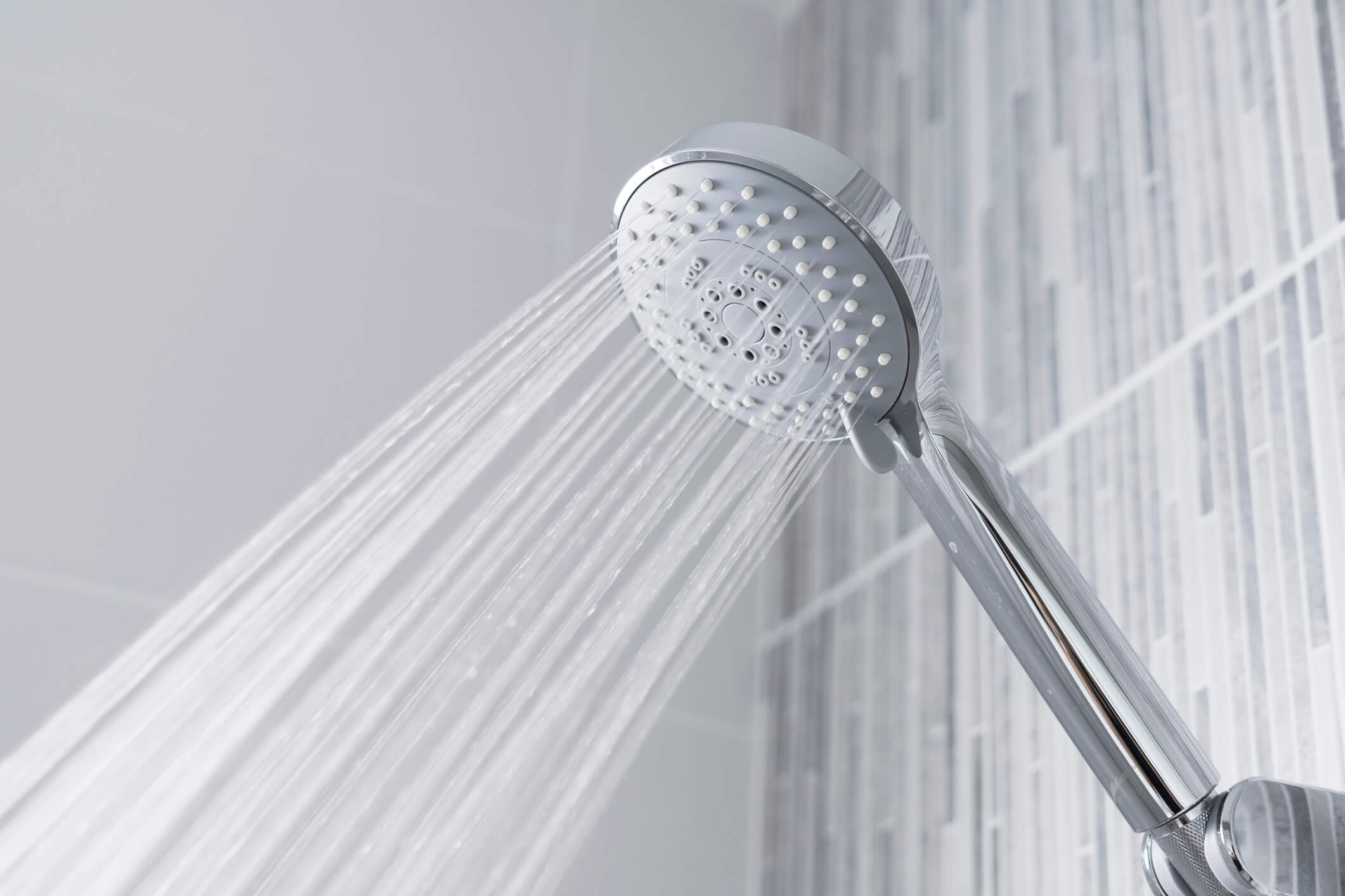 a cold shower to cool someone down before going out into the heat