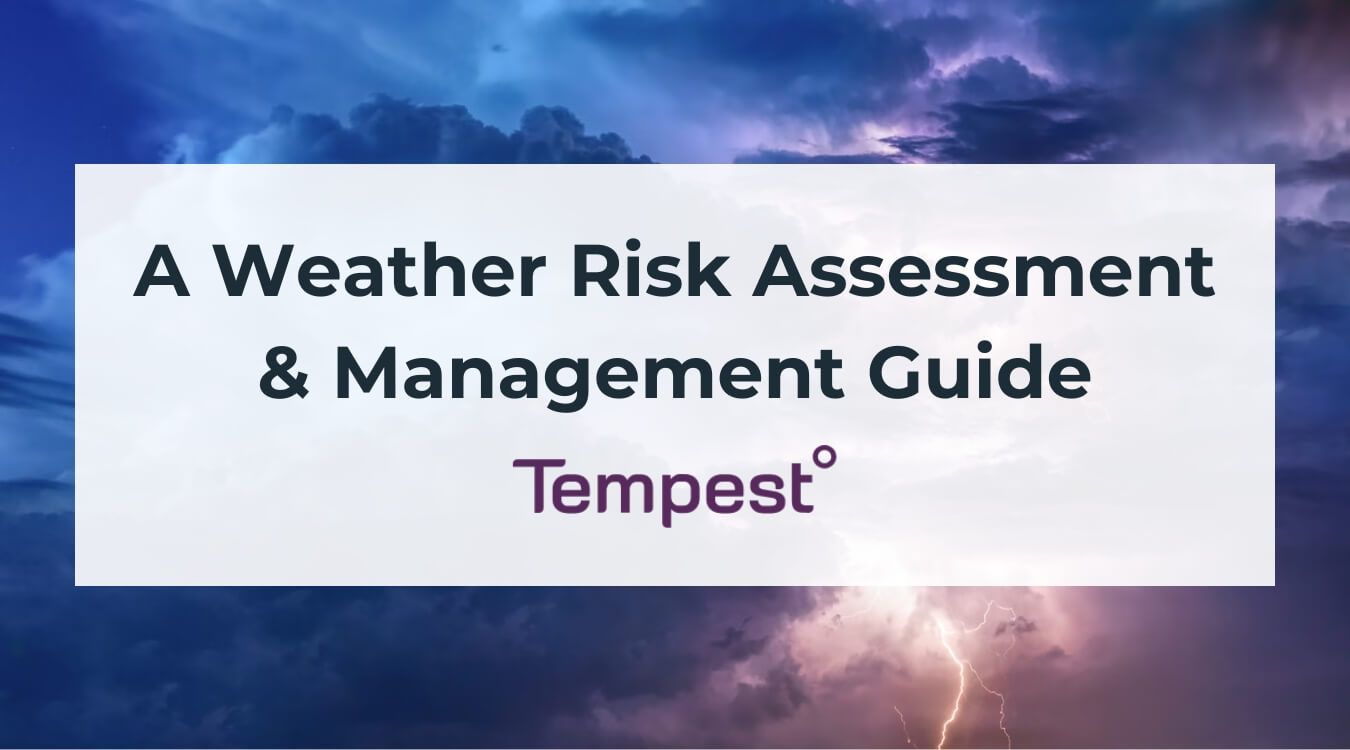 a storm where utility teams ran a weather risk assessment for