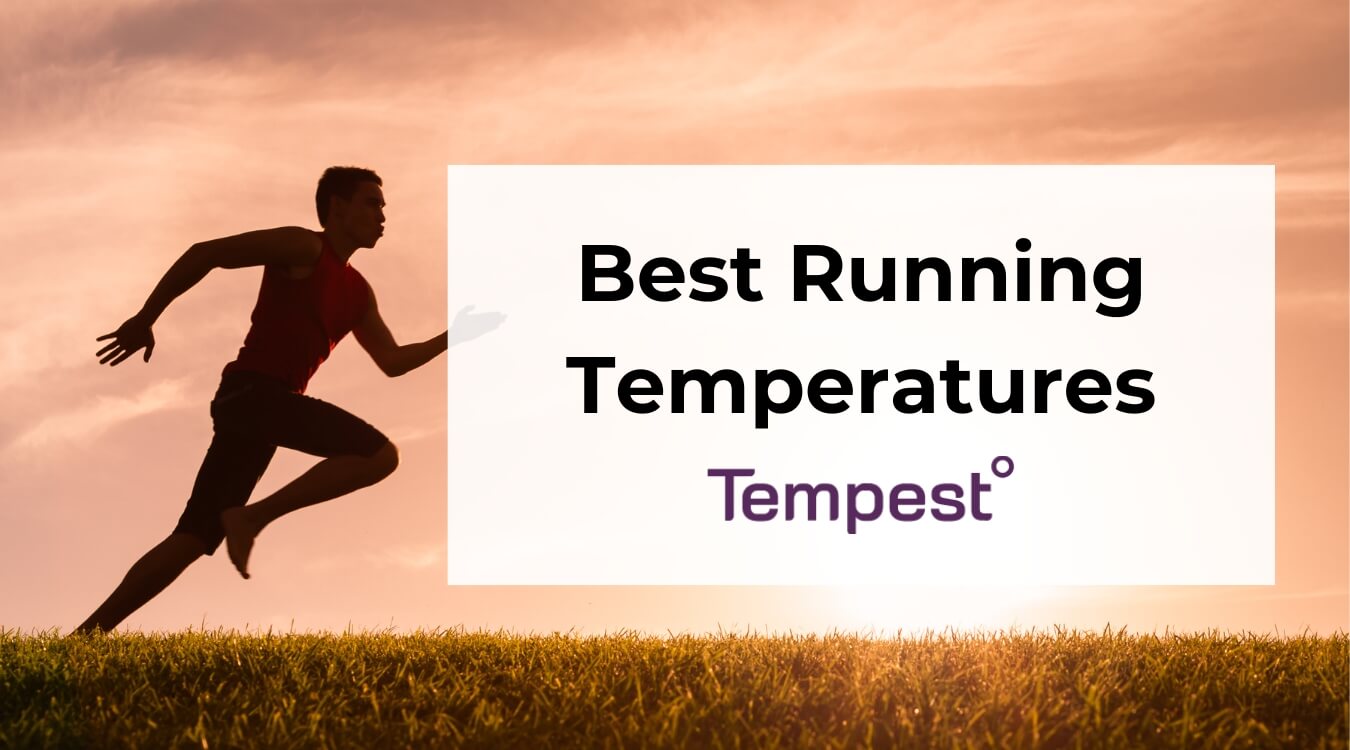 a person running outside in ideal running temperatures