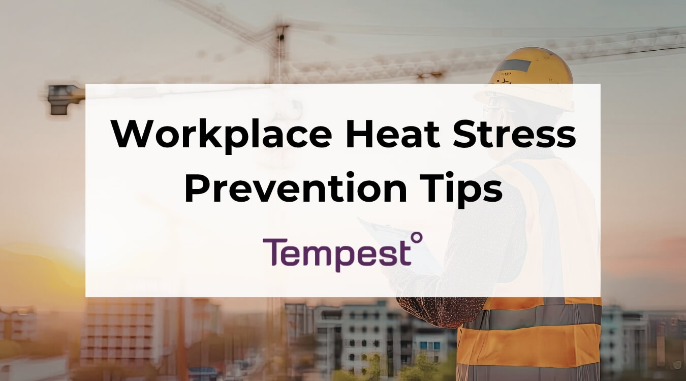 an outdoor worksite where they are actively preventing heat stress