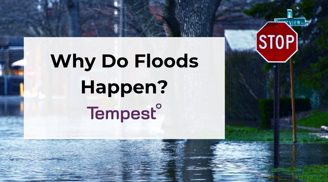 a flooded community that was flooded by torrential rain